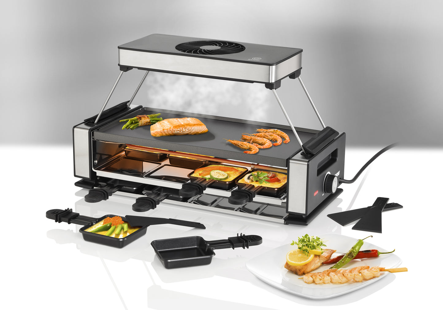 Raclette Smokeless inklusive Raclette Buch