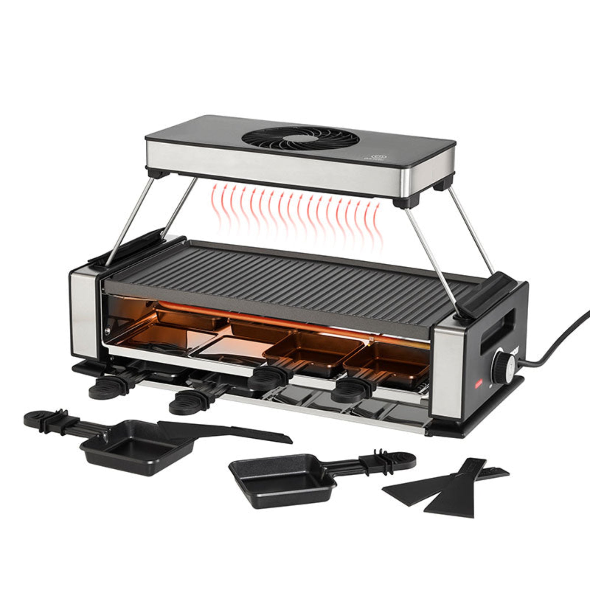 Unold 48755 griglia per raclette 8 persona(e) 1300 W Nero Unold 48755 griglia per raclette 8 persona(e) 1300 W Nero