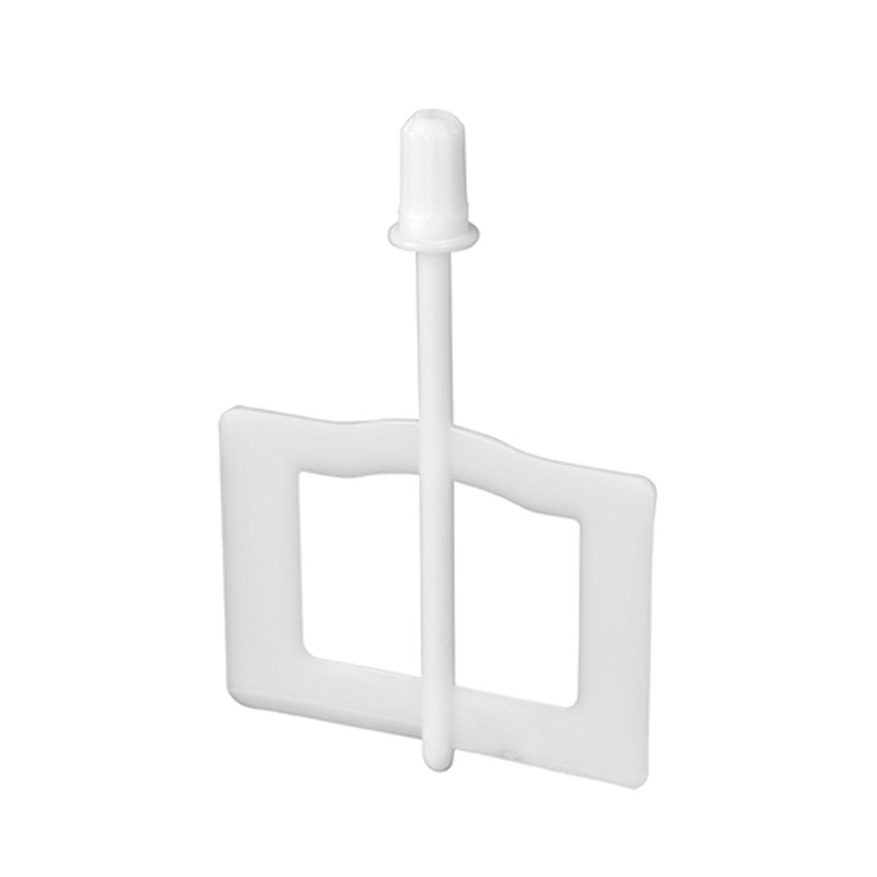 Der Unold Mischer für EISMASCHINE Duo 48850 ist ein einfaches, minimalistisches Zubehör aus weißem Kunststoff mit einer flachen rechteckigen Basis mit zwei offenen Abschnitten, einer aufrechten Mittelstange und einer abgerundeten Kappe oben.