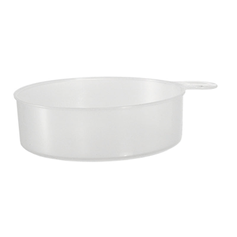 Der Unold Messbecher groß für NUDELMEISTER 68801 ist ein transparenter Messbecher aus Kunststoff mit kurzem Griff, abgebildet vor einem schlichten weißen Hintergrund.