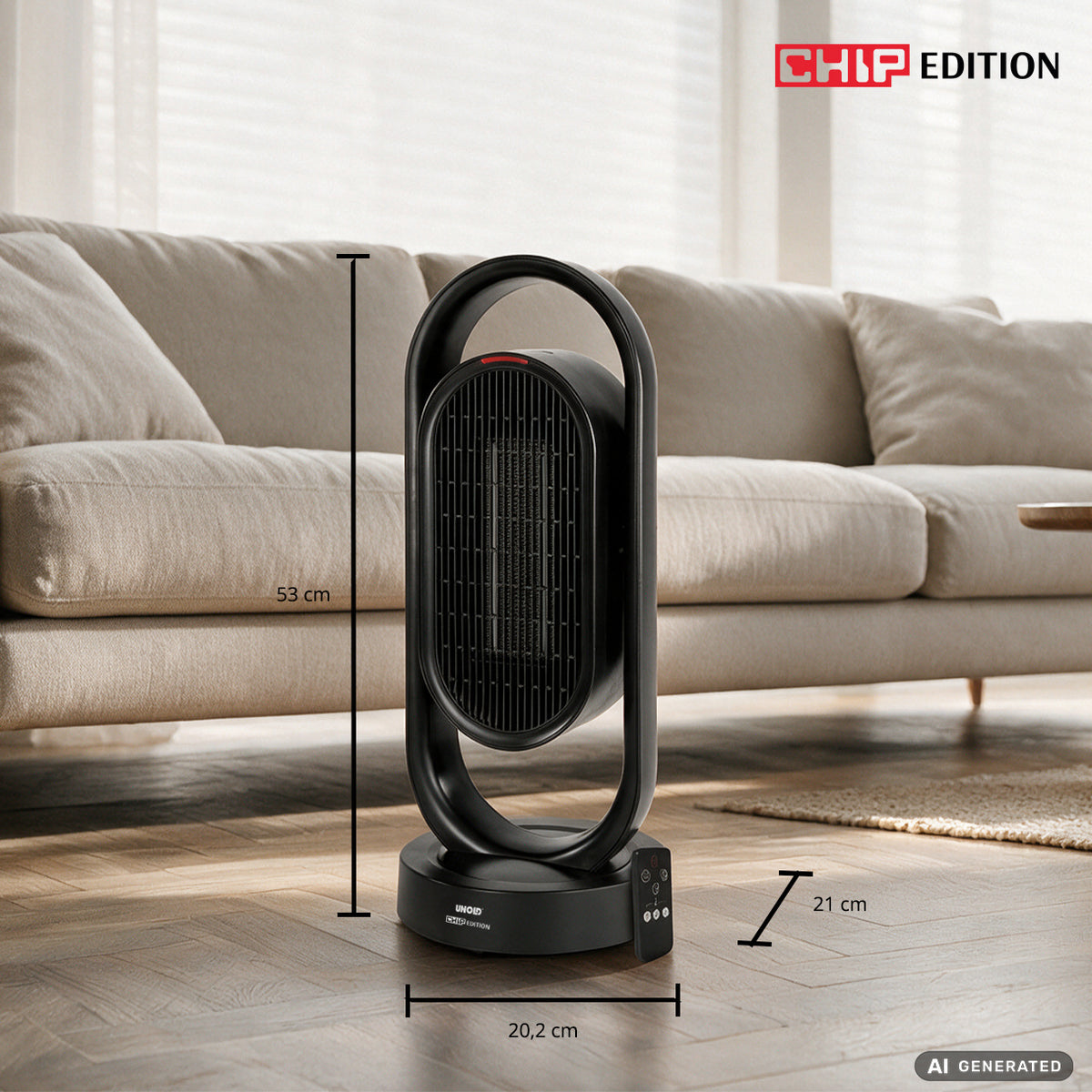 Keramik-Heizlüfter 3D CHIP Edition