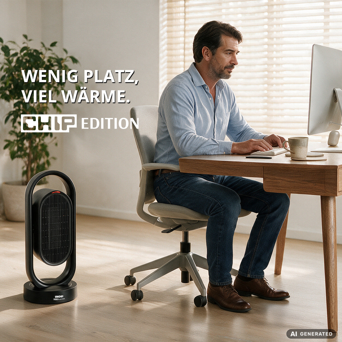 Keramik-Heizlüfter 3D CHIP Edition