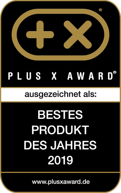 Schwarz-goldenes Plus.