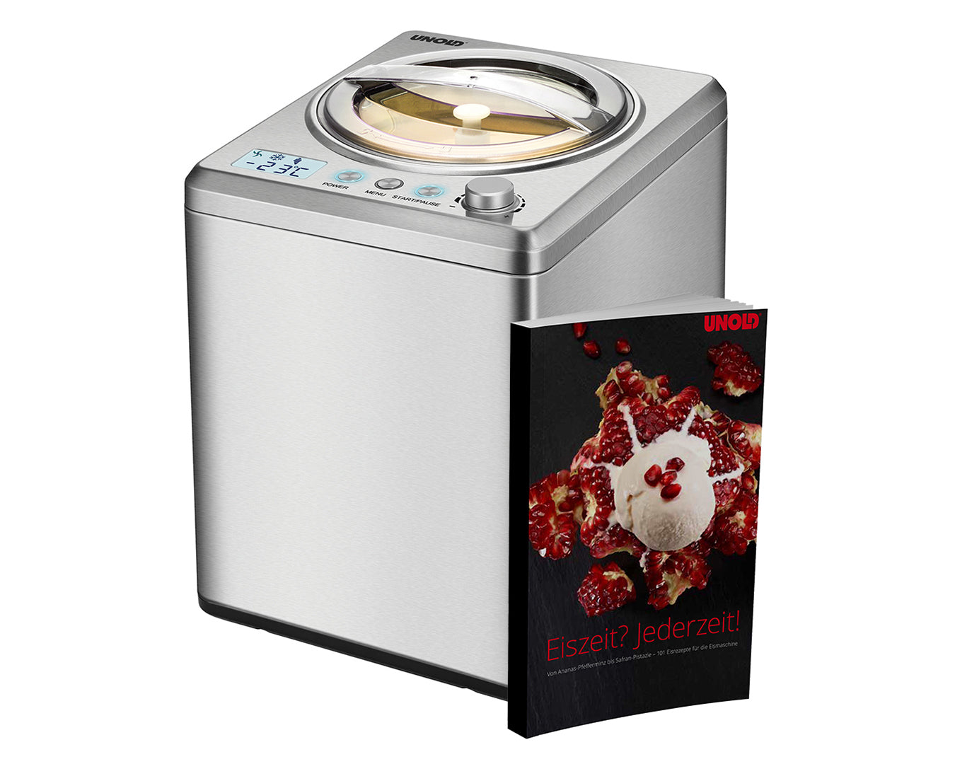 Eismaschine Uno inklusive Eisbuch 1,2 L - AG Eismaschine Uno inklusive Eisbuch 1,2 L - AG