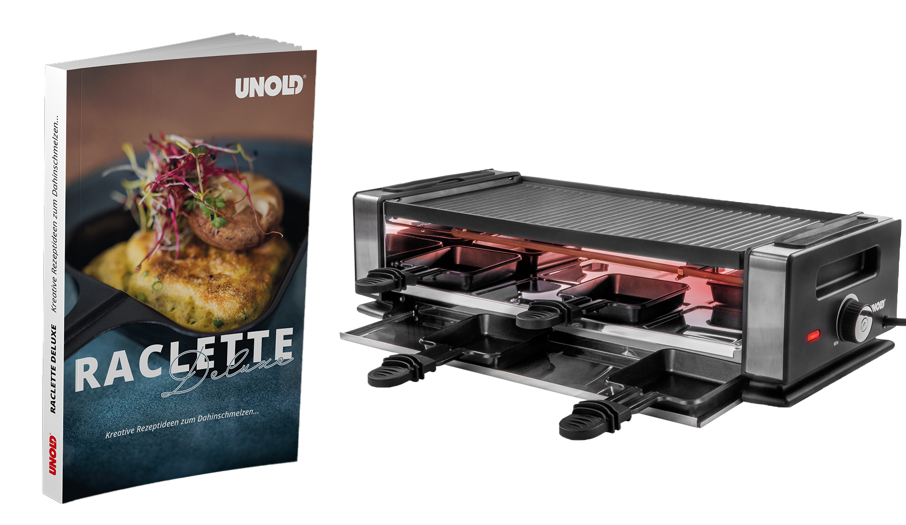 Raclette Finesse Basic inklusive Raclette Buch – Unold AG